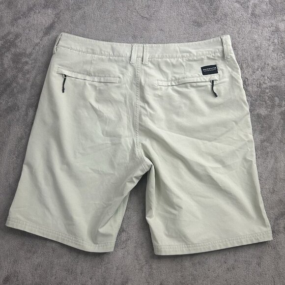 Quiksilver Amphibian Shorts Mens 34x8” Mint Green 4 Way Stretch Chino Casual - Picture 12 of 14